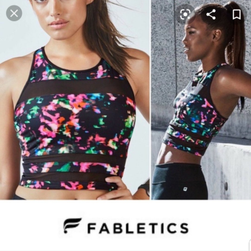 Fabletics Women's Tank Top Multi color with mesh